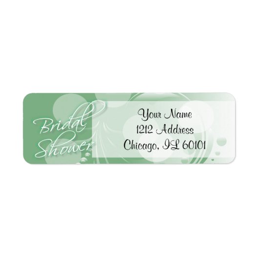 Vrijgezellenfeest in een Mint Groen en Wit Etiket (Voorkant)