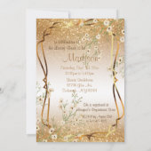 vrijgezellenfeest in Gold Glitter Kaart (Achterkant)