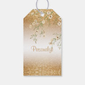 Vrijgezellenfeest in Gouden Glitter | Dank u Cadeaulabel (Achterkant)