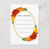 Vrijgezellenfeest in het najaar van Florals Advieskaart (Voorkant)