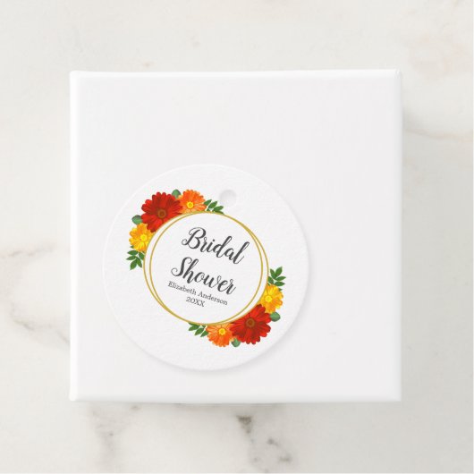 Vrijgezellenfeest in het najaar van Florals Bedankjes Labels (In situ)