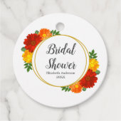 Vrijgezellenfeest in het najaar van Florals Bedankjes Labels (Voorkant)