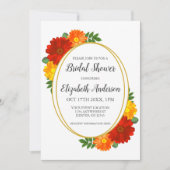 Vrijgezellenfeest in het najaar van Florals Kaart (Voorkant)