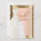 Vrijgezellenfeest in Metallic Gold en Roze Rose Kaart (Voorkant)