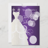 Vrijgezellenfeest in Metallic Paarse Kaart (Voorkant)