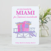 vrijgezellenfeest in Miami Beach Kaart (Staand voorkant)