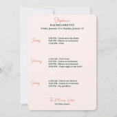 vrijgezellenfeest in Miami Kaart (Achterkant)