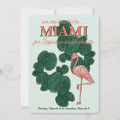 vrijgezellenfeest in Miami Kaart (Voorkant)