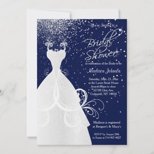  Vrijgezellenfeest in Navy Blue Kaart (Voorkant)