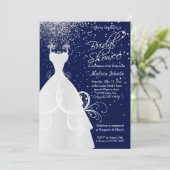  Vrijgezellenfeest in Navy Blue Kaart (Staand voorkant)