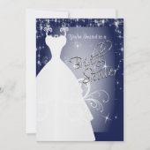 Vrijgezellenfeest in Navy Blue Sterrennacht Kaart (Voorkant)