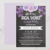 vrijgezellenfeest in  Paars Roos Kaart (Voorkant / Achterkant)