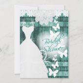 vrijgezellenfeest in Rustic Blauwgroen Barn Wood e Kaart (Voorkant)