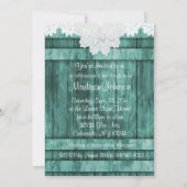 vrijgezellenfeest in Rustic Blauwgroen Barn Wood e Kaart (Achterkant)