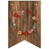 vrijgezellenfeest in Rustic Floral Wreath Vlaggetjes (Eerste vlag)