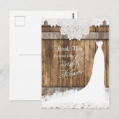 Vrijgezellenfeest in Rustic Wood en  kant Briefkaart (Voorkant / Achterkant)