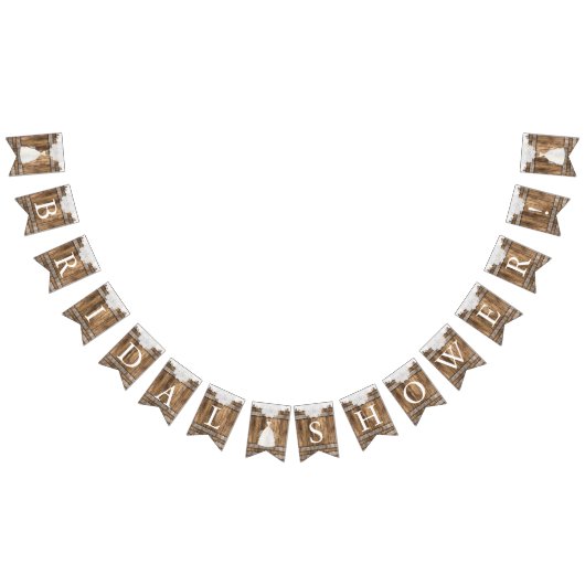 Vrijgezellenfeest in Rustic Wood en Lace Vlaggetjes (Alle)