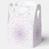 Vrijgezellenfeest ingewikkelde pastel roze & blauw bedankdoosjes (Geopend)