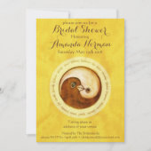 VRIJGEZELLENFEEST INVITE gouden duiven aanpasbaar Kaart (Voorkant)