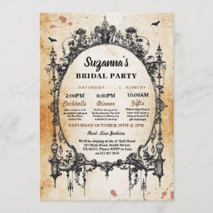 vrijgezellenfeest Itinerary Bachelorette Gothic Li Kaart