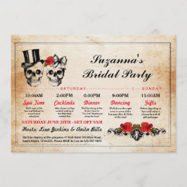 vrijgezellenfeest Itinerary Bachelorette Skulls Pl Kaart