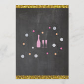 vrijgezellenfeest Itinerary Champagne Bachelorette Programmakaart (Achterkant)