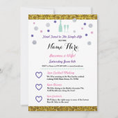 vrijgezellenfeest Itinerary Champagne Invitation Kaart (Voorkant)