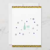 vrijgezellenfeest Itinerary Champagne Invitation Kaart (Achterkant)