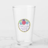 Vrijgezellenfeest Jubileum van Floral Wedding Cake Glas (Voorkant)