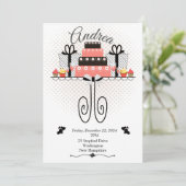 Vrijgezellenfeest, jummykoeken kaart (Staand voorkant)