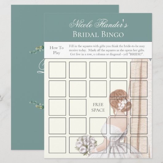 Vrijgezellenfeest - Kaart Bingo Game (Voorkant / Achterkant)