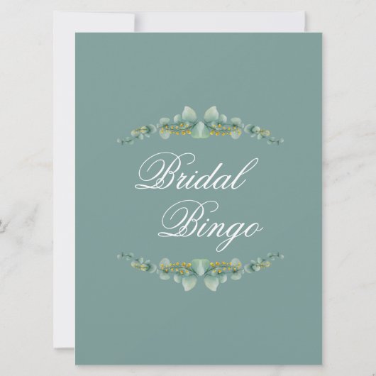 Vrijgezellenfeest - Kaart Bingo Game (Achterkant)