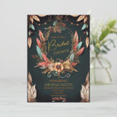 Vrijgezellenfeest Kaart in Boho Style (Staand voorkant)