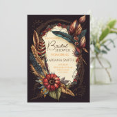 Vrijgezellenfeest Kaart in Boho Style (Staand voorkant)