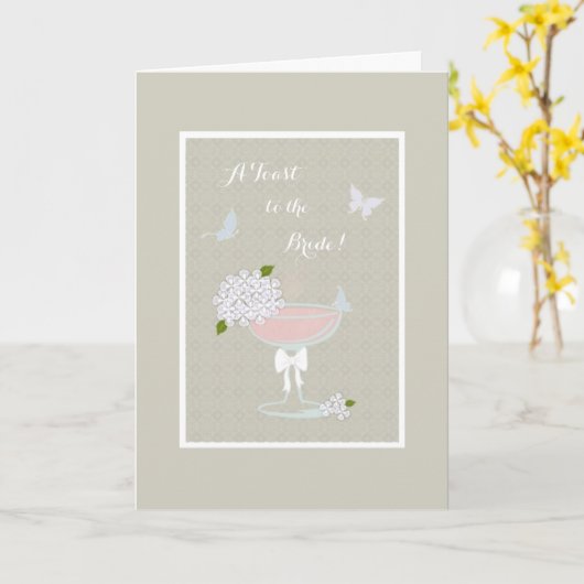 Vrijgezellenfeest Kaart voor de bruid (Gele Bloem)