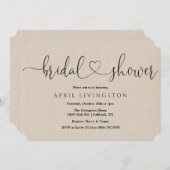 Vrijgezellenfeest Kalligrafie Uitnodiging (Voorkant / Achterkant)