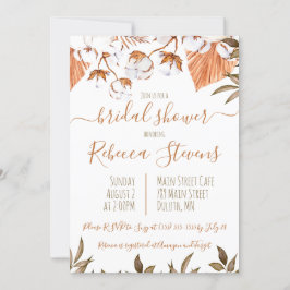 Vrijgezellenfeest katoenbloem Waterverf Kaart