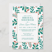 VRIJGEZELLENFEEST | Kerst Mistletoe & Holly Kaart (Voorkant)