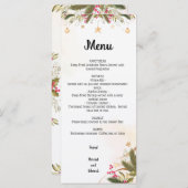 Vrijgezellenfeest kerstbruiloft menu (Voorkant / Achterkant)