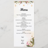 Vrijgezellenfeest kerstbruiloft menu (Voorkant)