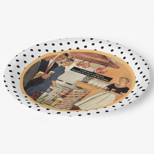  Vrijgezellenfeest Keuken Cocktails Grappig Papieren Bordje (Gekanteld)