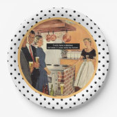  Vrijgezellenfeest Keuken Cocktails Grappig Papieren Bordje (Voorkant)