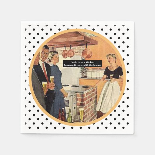  Vrijgezellenfeest Keuken Cocktails Grappig Servet (Voorkant)