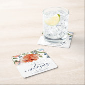 Vrijgezellenfeest kleurrijk Sinaasappel & Dusty Bl Kartonnen Onderzetters (Insitu)