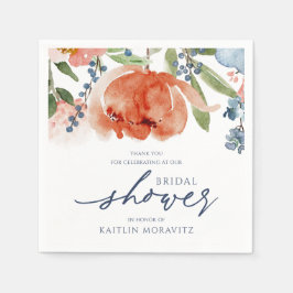 Vrijgezellenfeest kleurrijk Sinaasappel & Dusty Bl Servet