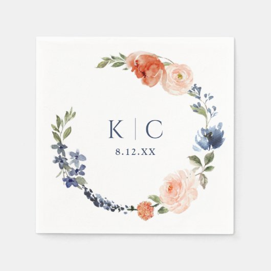 Vrijgezellenfeest kleurrijk Sinaasappel en robuust Servet (Voorkant)