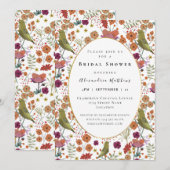 Vrijgezellenfeest kleurrijke bloemen decoratief kaart (Voorkant / Achterkant)