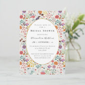 Vrijgezellenfeest kleurrijke bloemen Lentbloem Kaart (Staand voorkant)