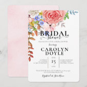 Vrijgezellenfeest kleurrijke ventilatorillustratie kaart (Voorkant / Achterkant)