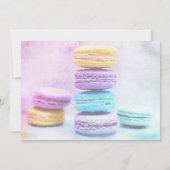 Vrijgezellenfeest Kleurrijke Waterverf Macaron Beh Kaart (Achterkant)